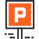 automobile, car, garage, hotel, parking, sign, transport