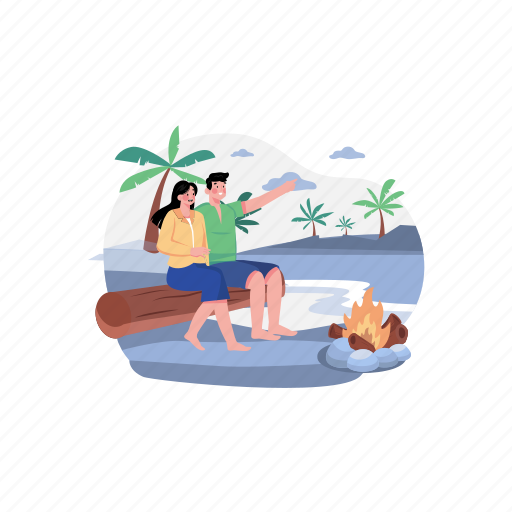 Holiday, journey, lifestyle, picnic, recreation, tourism, travel illustration - Download on Iconfinder
