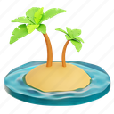 palm island, beach, island, summer, tropical 
