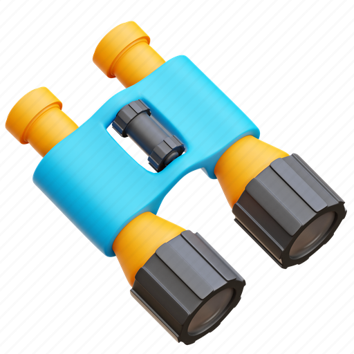 Binocular, view, spyglass, binoculars 3D illustration - Download on Iconfinder