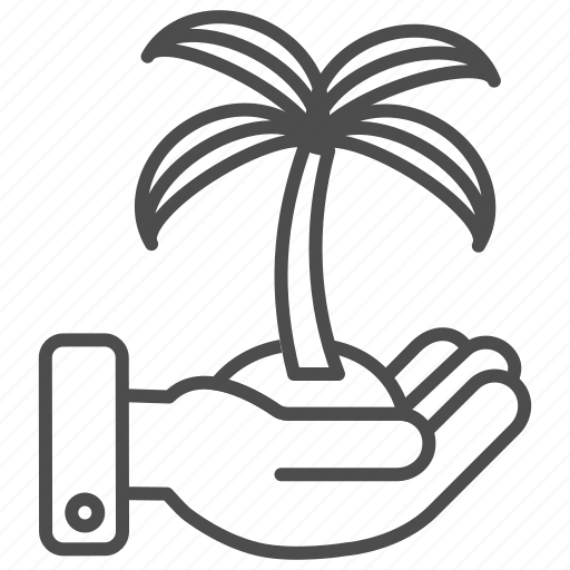 Hand, palm, palm tree, travel, tree icon - Download on Iconfinder