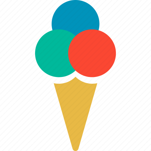 Cone, cone ice cream, dessert, ice cream icon - Download on Iconfinder