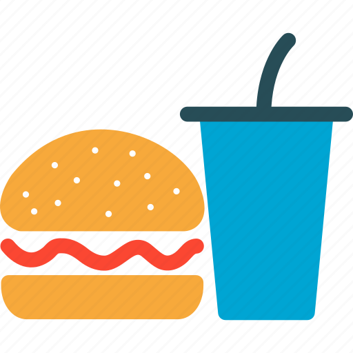 Burger, drink, food, junk food icon - Download on Iconfinder