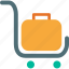 handtruck, platform truck, luggage, travel 