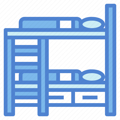 Bed, bedroom, bunk, double, sleep icon - Download on Iconfinder