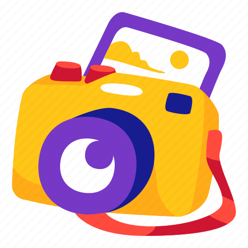 Camera, travel, photo, picture, stickers, sticker illustration - Download on Iconfinder