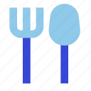 fork, and, spoon