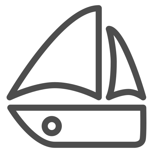 Boat, freedom, ocean, sea, seaside, travelling, wind icon - Free download