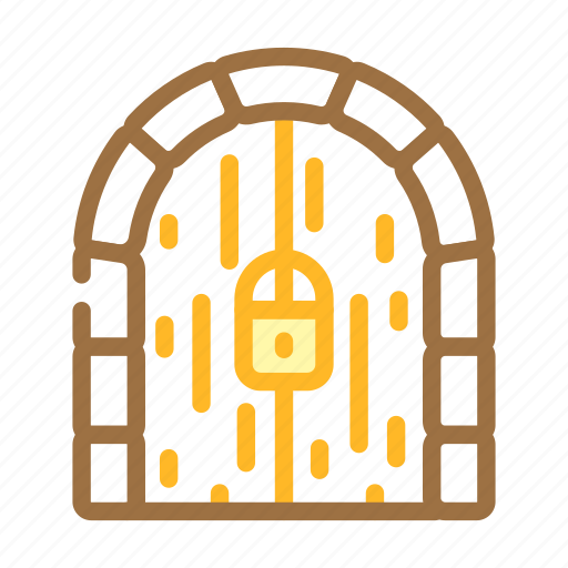 Gates, treasure, precious, antique, chest, manuscript icon - Download on Iconfinder