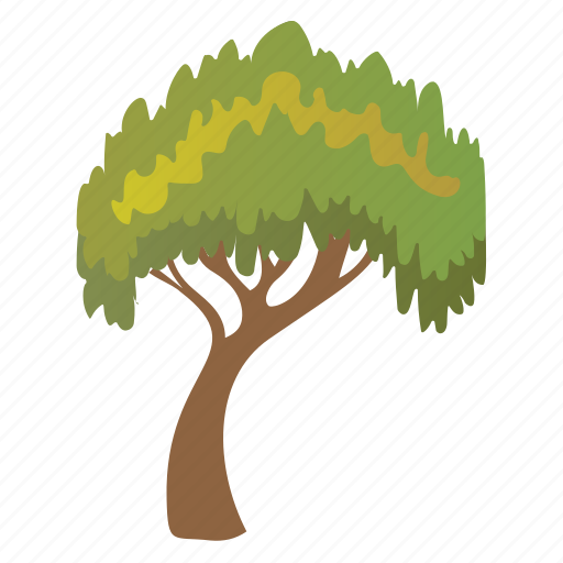 Charter oak tree, deciduous tree, evergreen, forestry, shrub tree icon - Download on Iconfinder