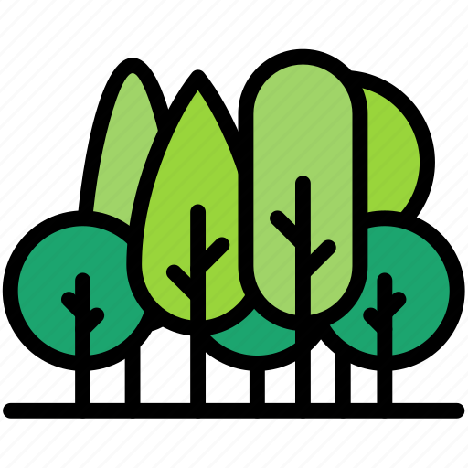 Forest, nature, tree, trees, garden, park, green icon - Download on Iconfinder