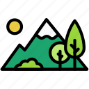 mountain, trees, food, nature, business, forest, tree, format, text