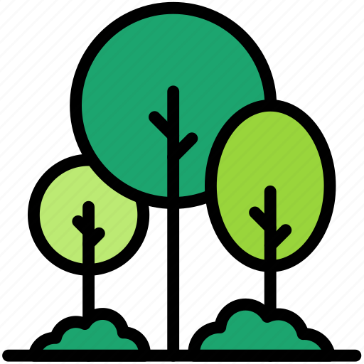 Trees, nature, tree, forest, garden, park, leaves icon - Download on Iconfinder