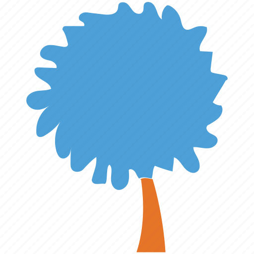 Tree, tree silhouette, round, shrub icon - Download on Iconfinder