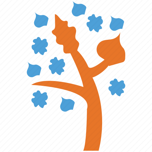 Flowers on tree, generic, irregular, tree icon - Download on Iconfinder