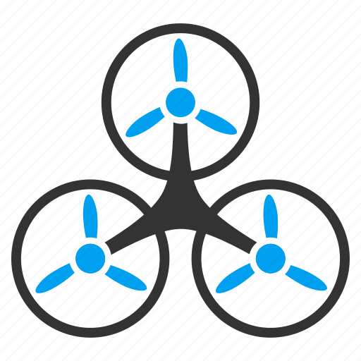 Aircraft, airdrone, flying drone, hover, motor, rotorcraft, tricopter icon - Download on Iconfinder
