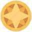 overlapping, star, coin, prize, achievement 
