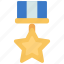 star, medal, prize, achievement, medallion 