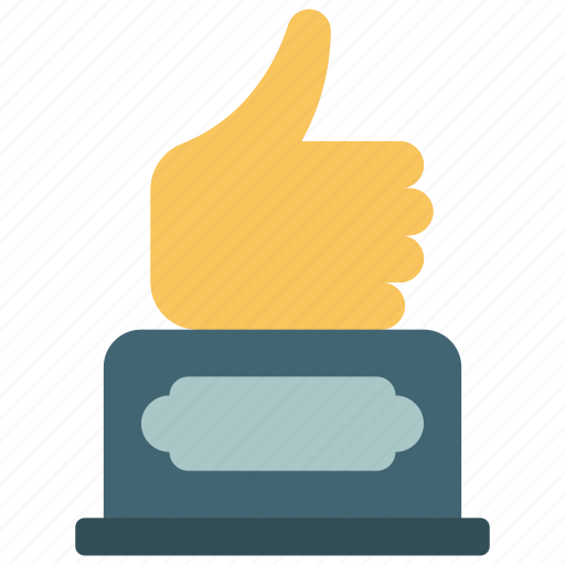 Thumbs, up, award, prize, achievement icon - Download on Iconfinder