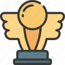 ball, wings, award, prize, achievement 