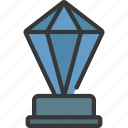 crystal, award, prize, achievement, diamond 