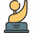 curved, award, prize, achievement, trophy 