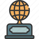 global, award, prize, achievement, globe 