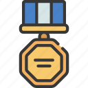 hexagonal, medal, prize, achievement, medallion 
