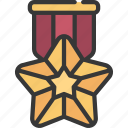 large, star, medal, prize, achievement 