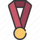 long, strap, medal, prize, achievement 