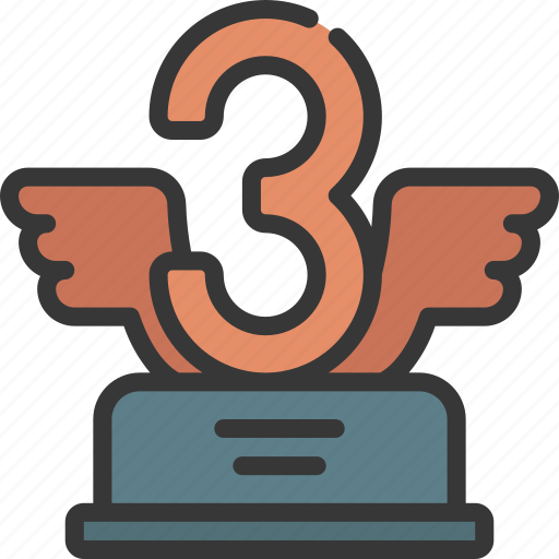 Number, three, award, prize, achievement, third icon - Download on Iconfinder