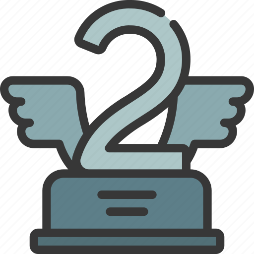 Number, two, award, prize, achievement, second icon - Download on Iconfinder
