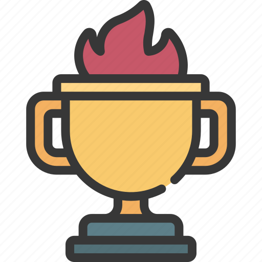 Trophy, fire, award, prize, achievement icon - Download on Iconfinder