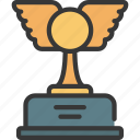 winged, ball, award, prize, achievement 