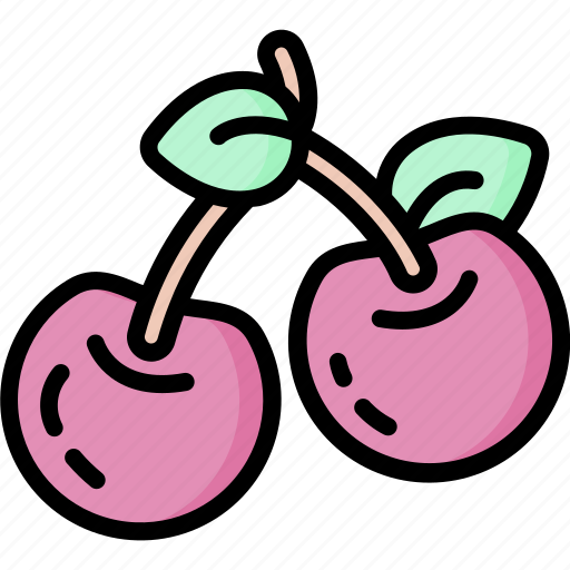 Cherries, cherry, food, fruit, organic icon - Download on Iconfinder