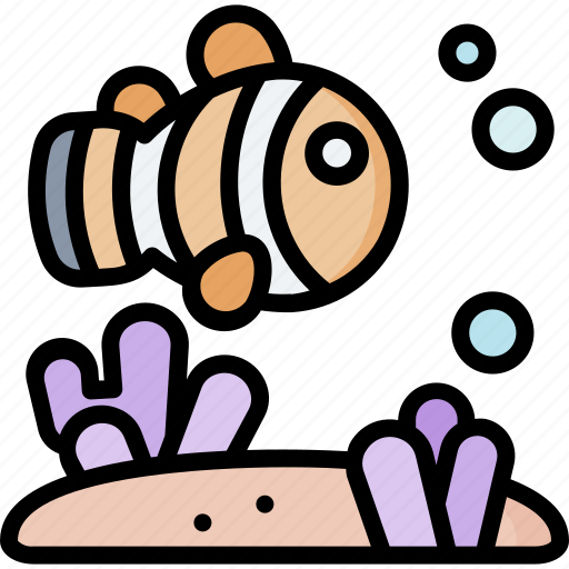 Clown, fish, ocean, sea, life icon - Download on Iconfinder