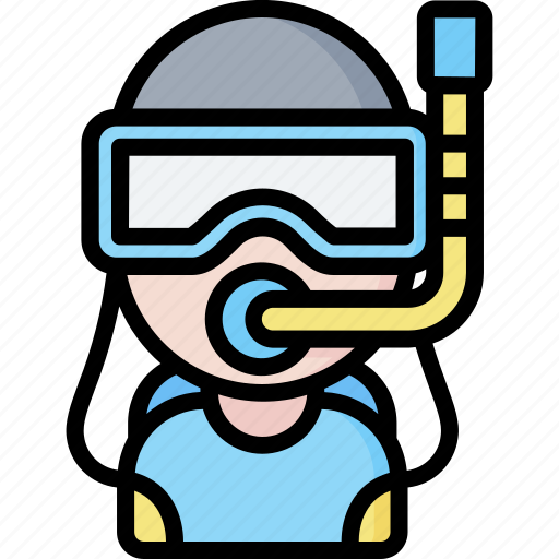 Diving, hat, layer, mask, photo icon - Download on Iconfinder