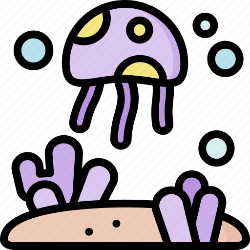 Jellyfish, marine, sea, animal, jellies icon - Download on Iconfinder