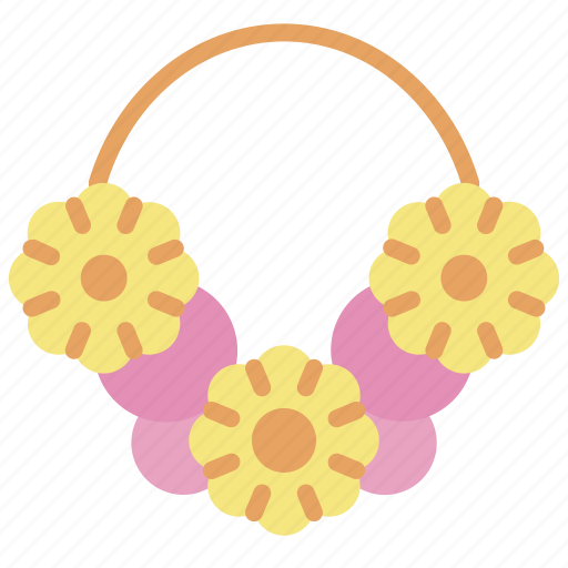 Necklace, flower, hawaii, accesoris icon - Download on Iconfinder