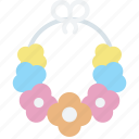 necklace, flower, hawaii, accesoris, beauty