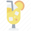 glass, summer, lemon, vacation, juice