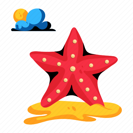 Starfish, echinoderm, sea star, sea animal, sea creature icon - Download on Iconfinder