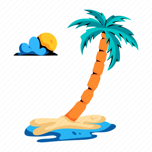 Coconut tree, island trees, beach trees, tropical area, palm trees icon - Download on Iconfinder