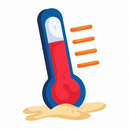 Beach temperature, high temperature, temperature scale, thermometer, thermostat icon - Download on Iconfinder