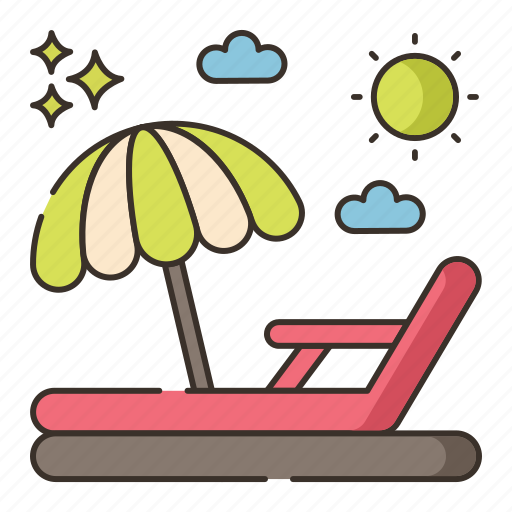Beach, chair, summer, vacation icon - Download on Iconfinder