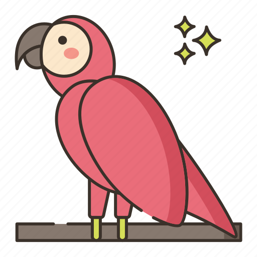Bird, parrot, red icon - Download on Iconfinder