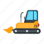 excavator, bulldozer, vehicle, transport, construction vehicle 