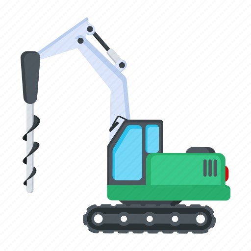 Drilling bulldozer, boring bulldozer, drilling machine, drilling vehicle, construction vehicle icon - Download on Iconfinder