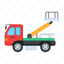 bucket truck, bucket lorry, vehicle, truck, transport