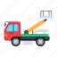 bucket truck, bucket lorry, vehicle, truck, transport 